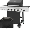 Megamaster 4-Burner Gas Grill with Side Burner - 568 sq in Cooking