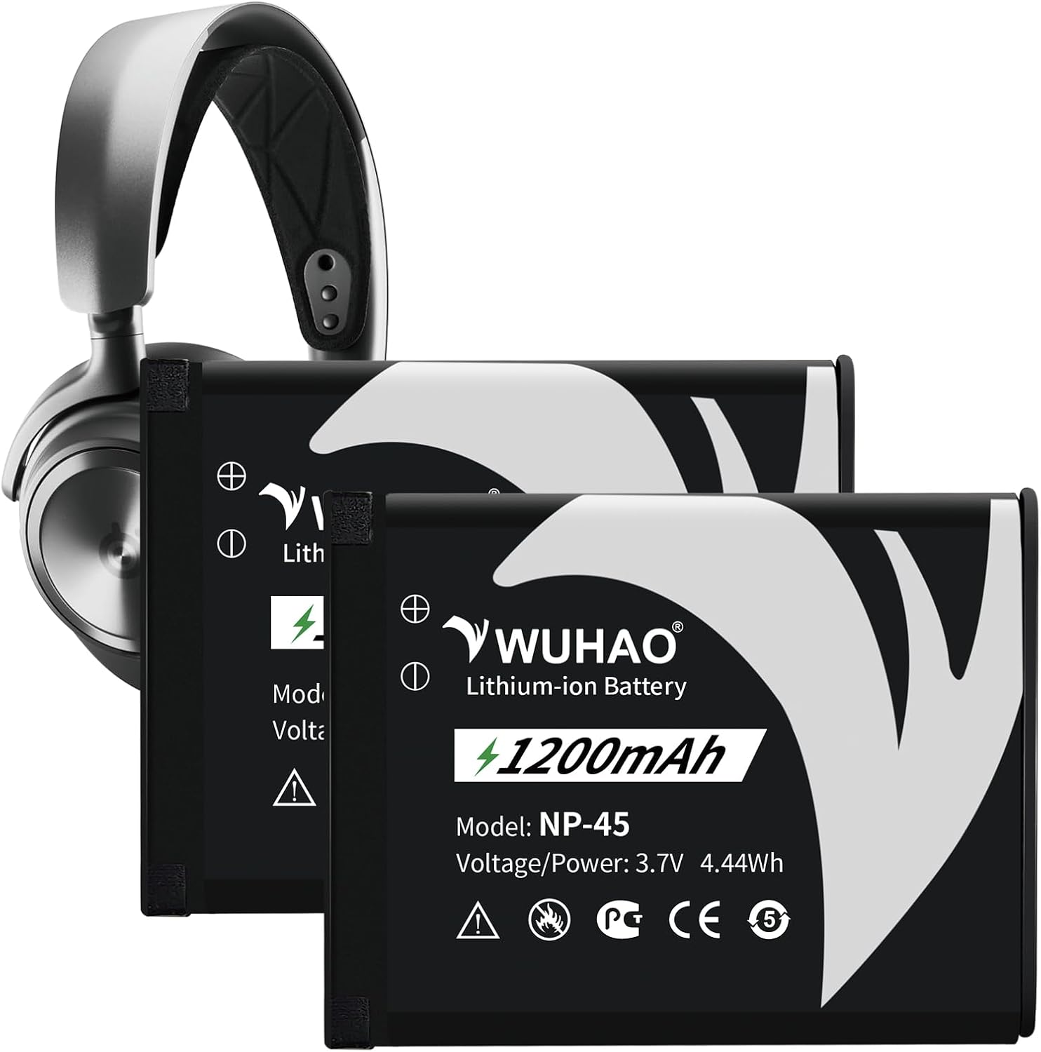 WUHAO 2 Pack Arctis Nova Pro Battery Upgrade