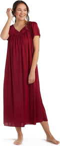 Miss Elaine Nightgown Long Tricot Nightgown - Lightweight Comfort Made
