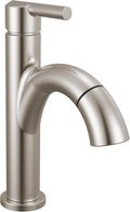 Delta Nicoli Pull Down Bathroom Faucet with Sprayer in Brushed Nickel
