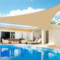 Sun Shade Sail Triangle Canopy 12ft x 15ft x 19.2ft - Cool UV Block