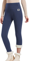 Hixiaohe Women's Sherpa Fleece Lined Warm Leggings - Thick Winter Pull
