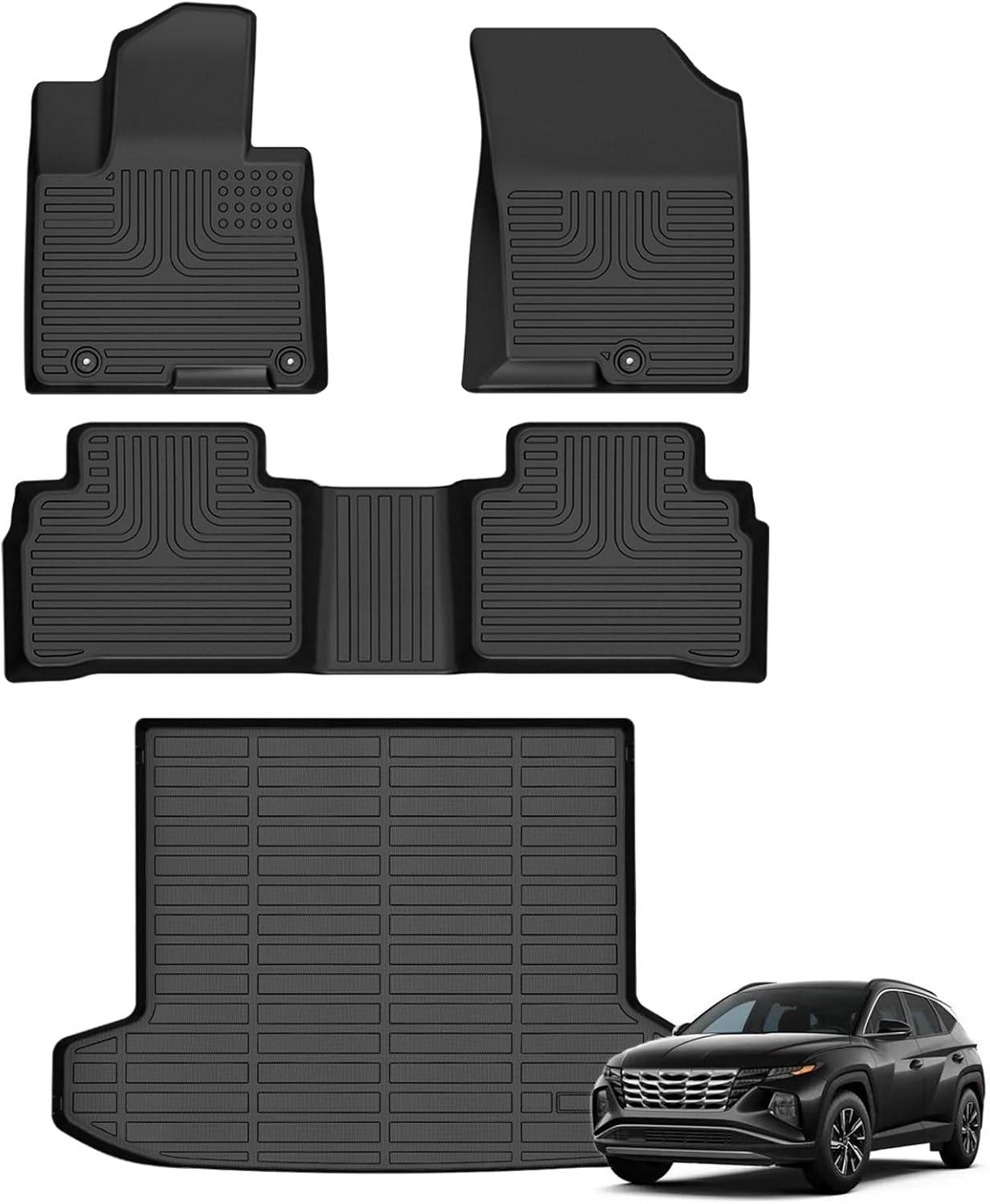 All Weather Floor Mats & Cargo Liner for Hyundai Tucson 2022-2026