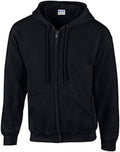 Gildan DryBlend Full Zip Hooded Sweatshirt Black X-Large
