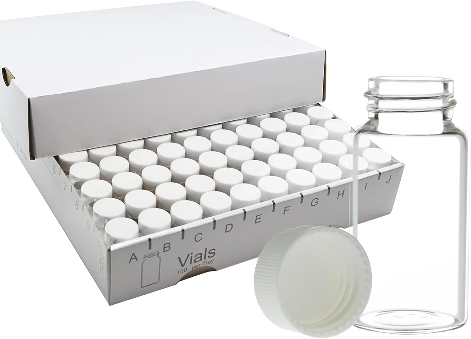 20ml Glass Vials with Screw Caps for Chemical Storage and More