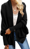 Imily Bela Women's Kimono Batwing Cable Knit Oversized Cardigan Winter