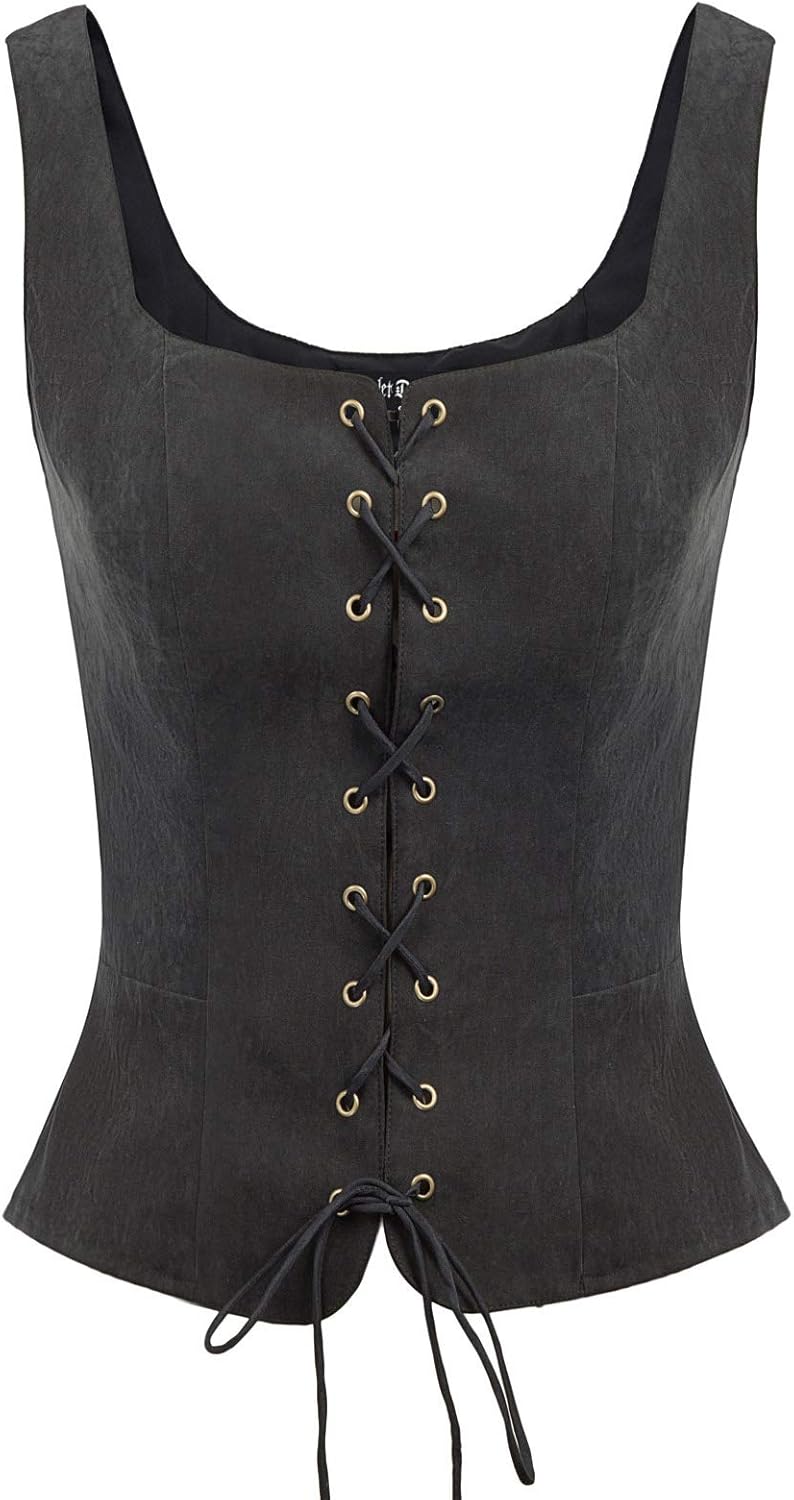 Scarlet Darkness Renaissance Costume Corset Top for Women