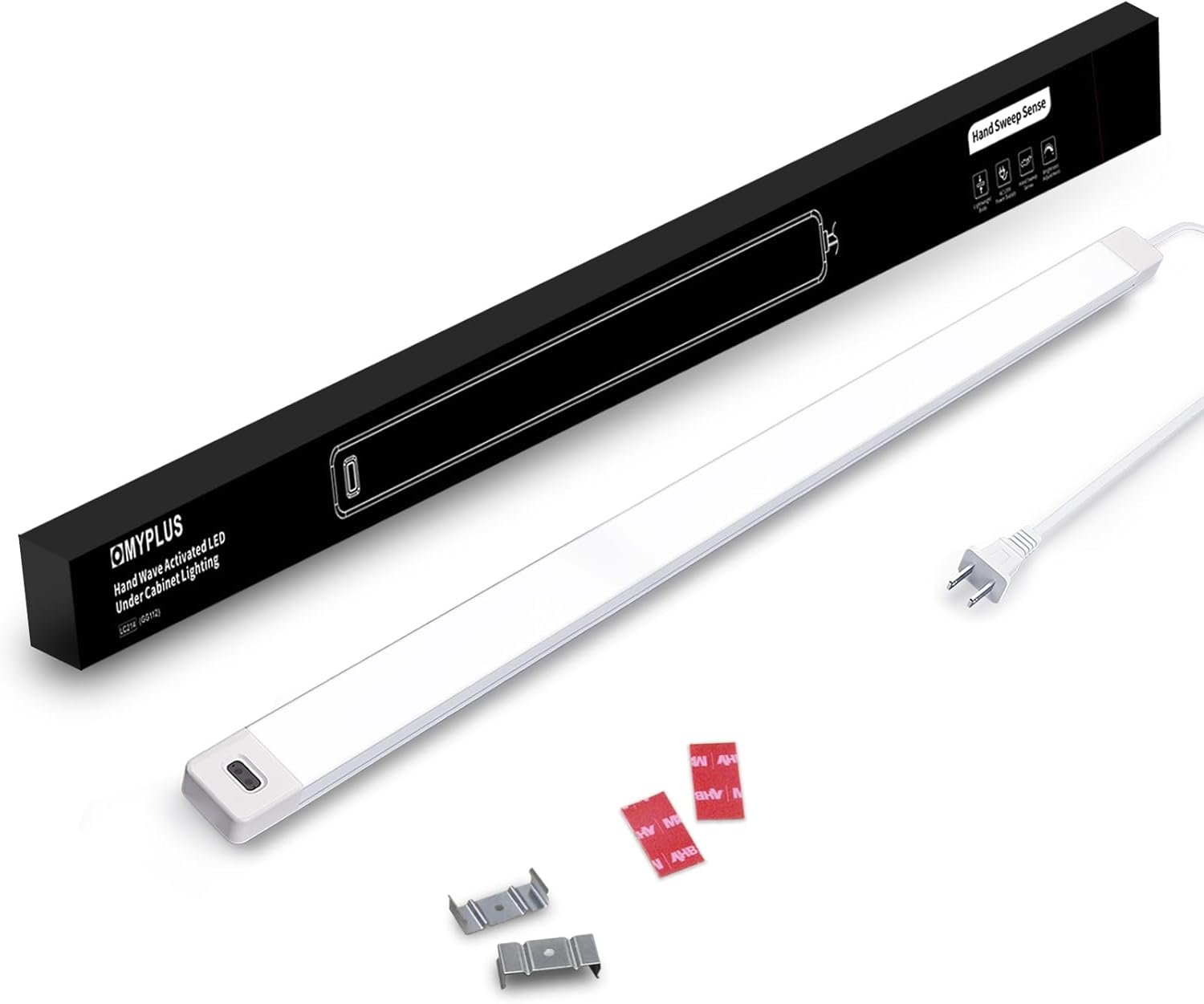 MYPLUS 24 Inch Under Cabinet Lights with Hand Wave Activation