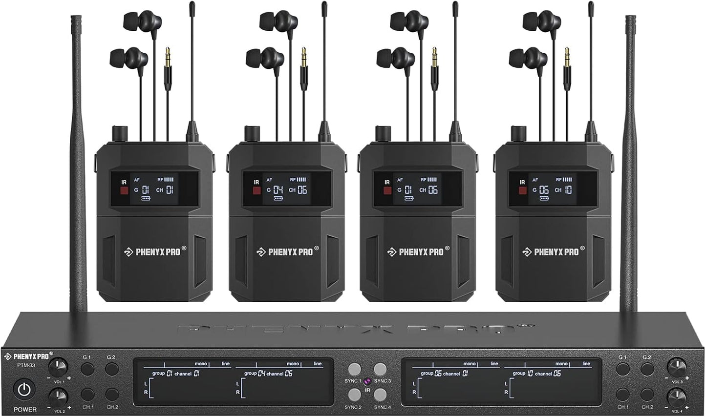 Phenyx Pro Quad-Channel Wireless In Ear Monitor System Review