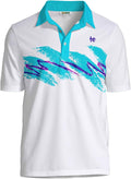 Tipsy Elves Mens Athletic Fit Polo for Men - Comfortable Stretch