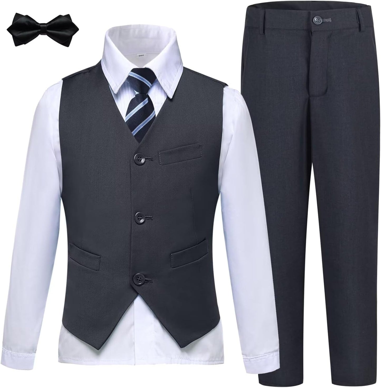 Boys Suits Slim Fit Toddler Tuxedo Set for Weddings and Events