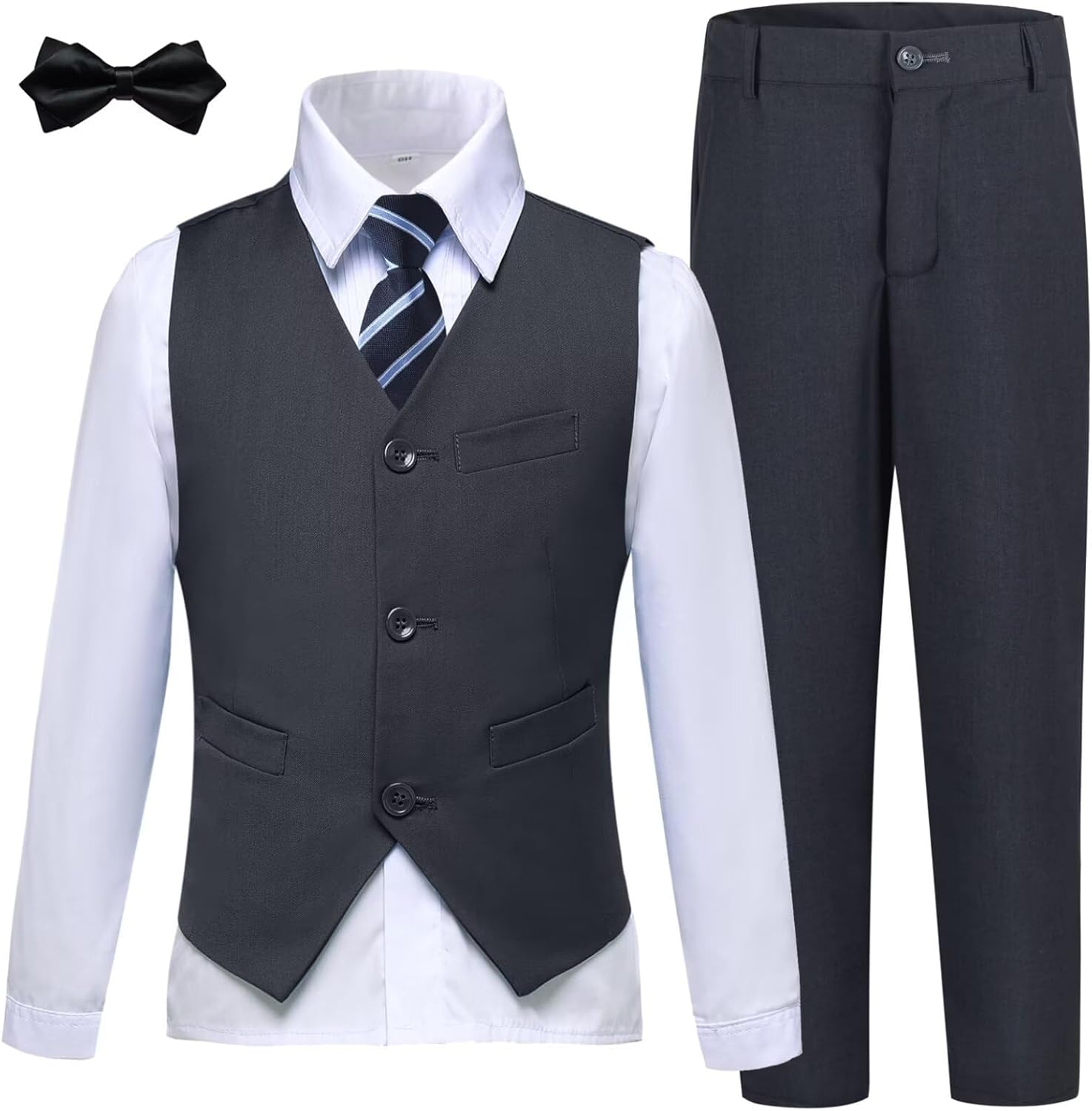 Boys Suits Slim Fit Toddler Tuxedo Set for Weddings and Events