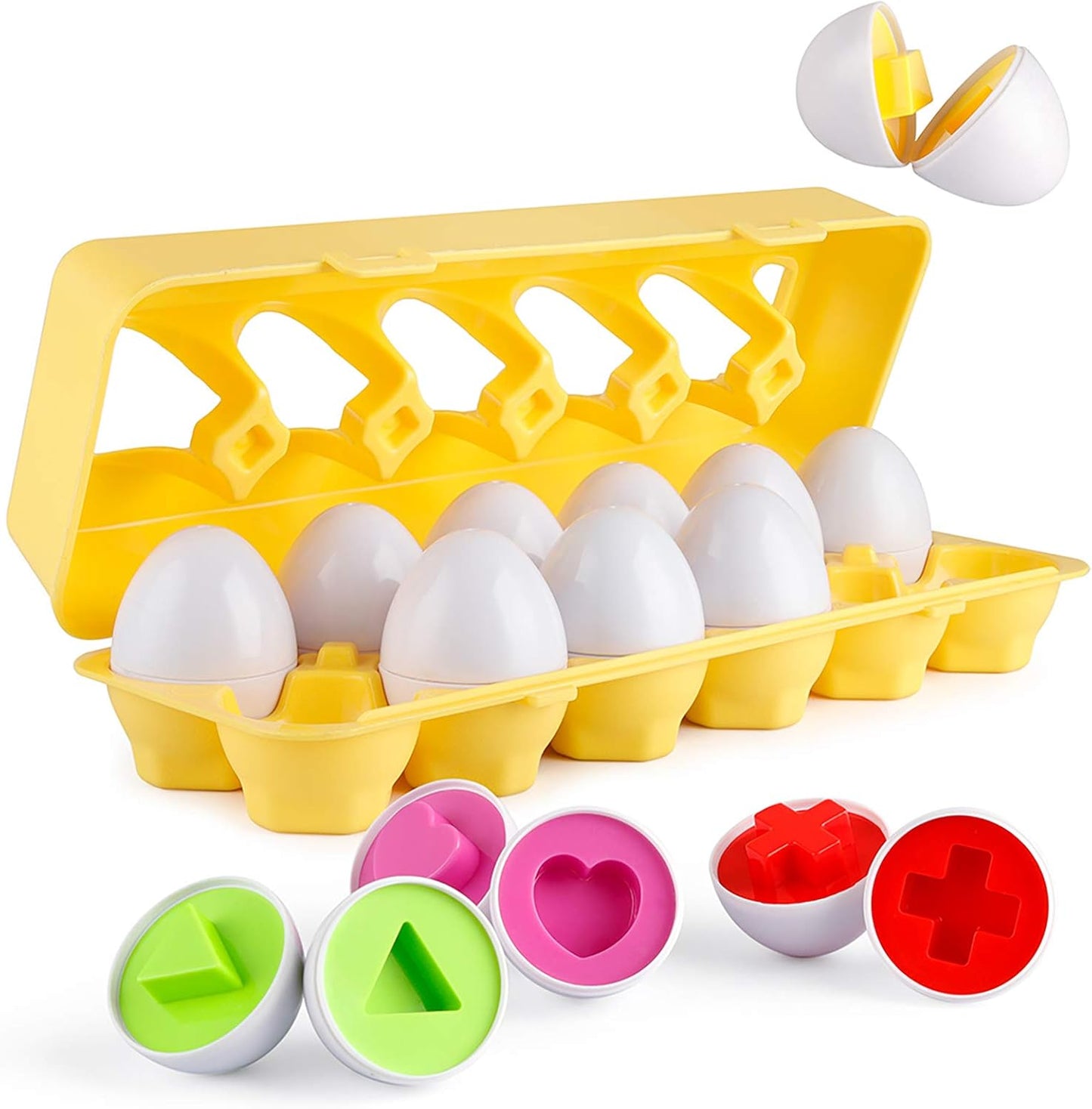 Coogam 12pc Matching Eggs: Toddler Educational Puzzle