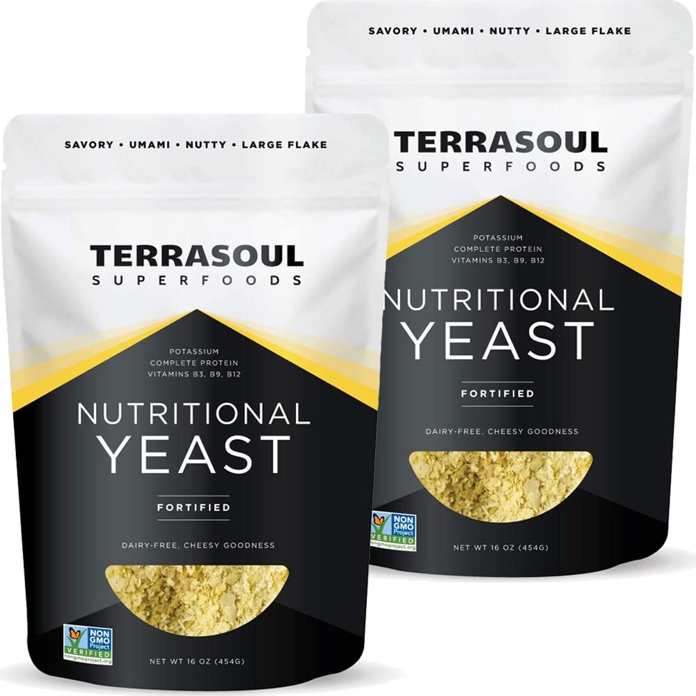 Terrasoul Superfoods Nutritional Yeast Flakes for Vegan Cheese