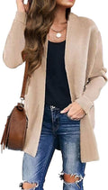 Women's Leopard Print Knit Cardigan - Cozy Oversized Fall Layer