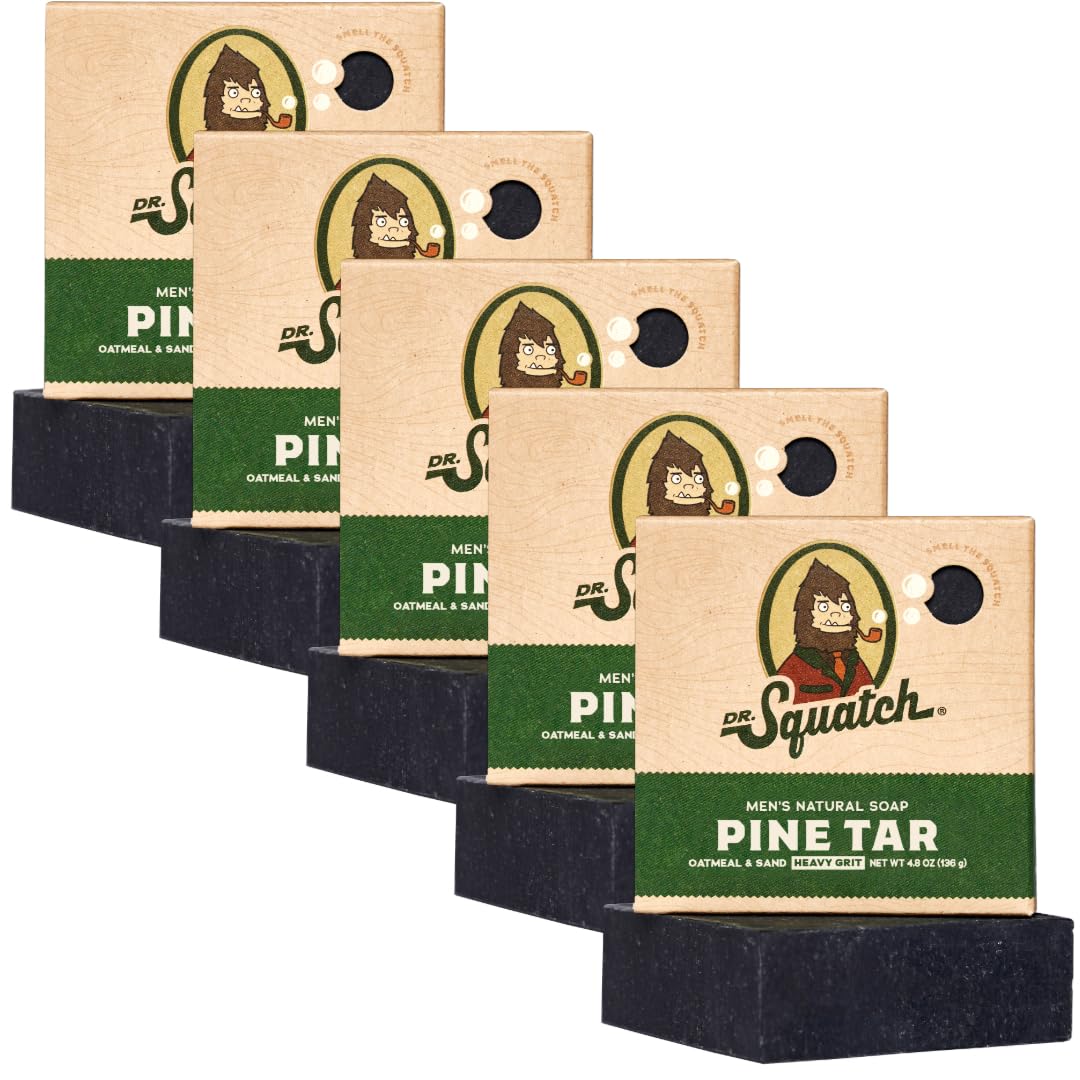 Dr. Squatch Men's Natural Bar Soap - Pine Tar 5 Pack Review