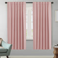 Blackout Curtains Thermal Insulated Panels Baby Pink - Room Darkening