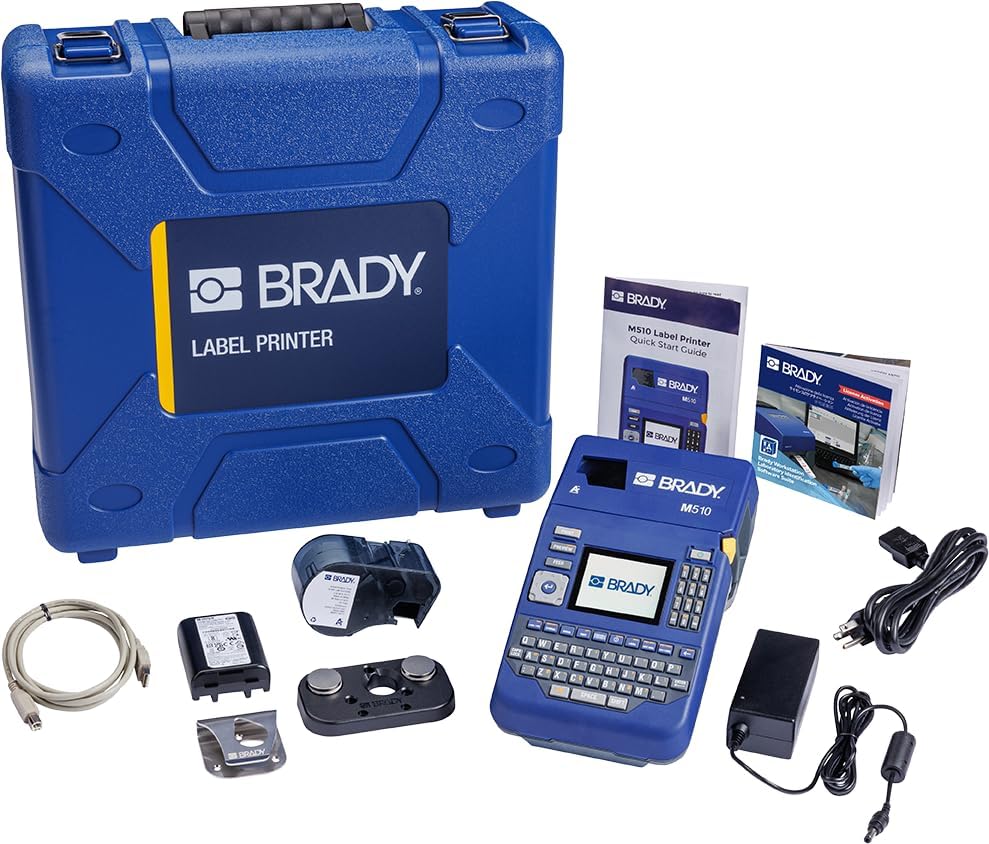 Brady M510 Industrial Label Printer Kit - Portable & Complete!