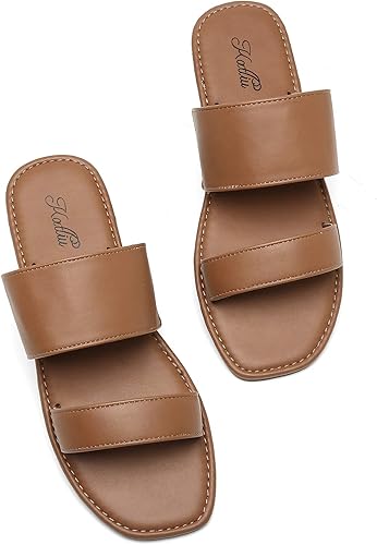 Stylish and Comfortable Women's Flat Braided Slide Sandals