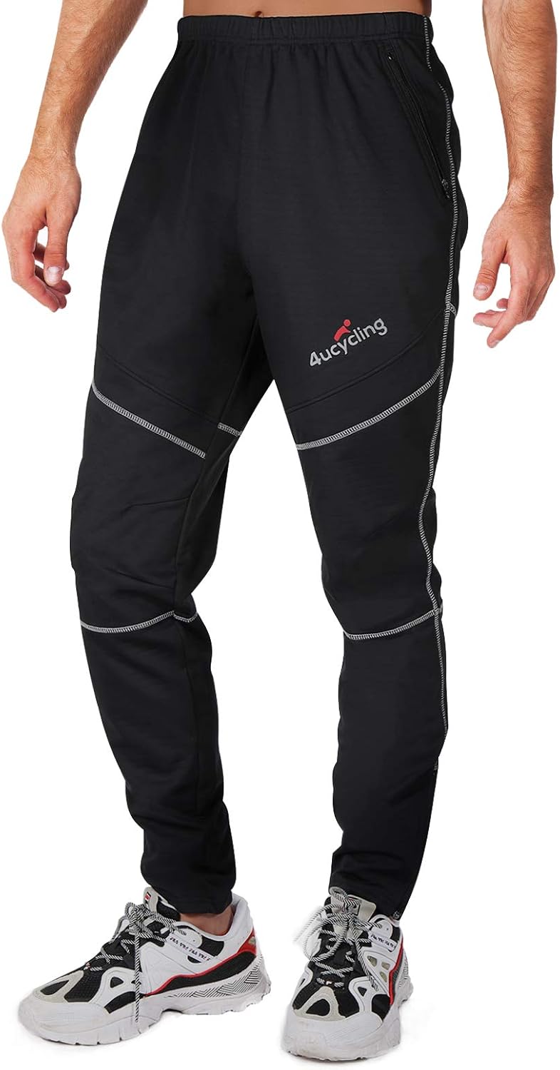 4ucycling Men's Mountain Bike Pants for Cold Weather Riding