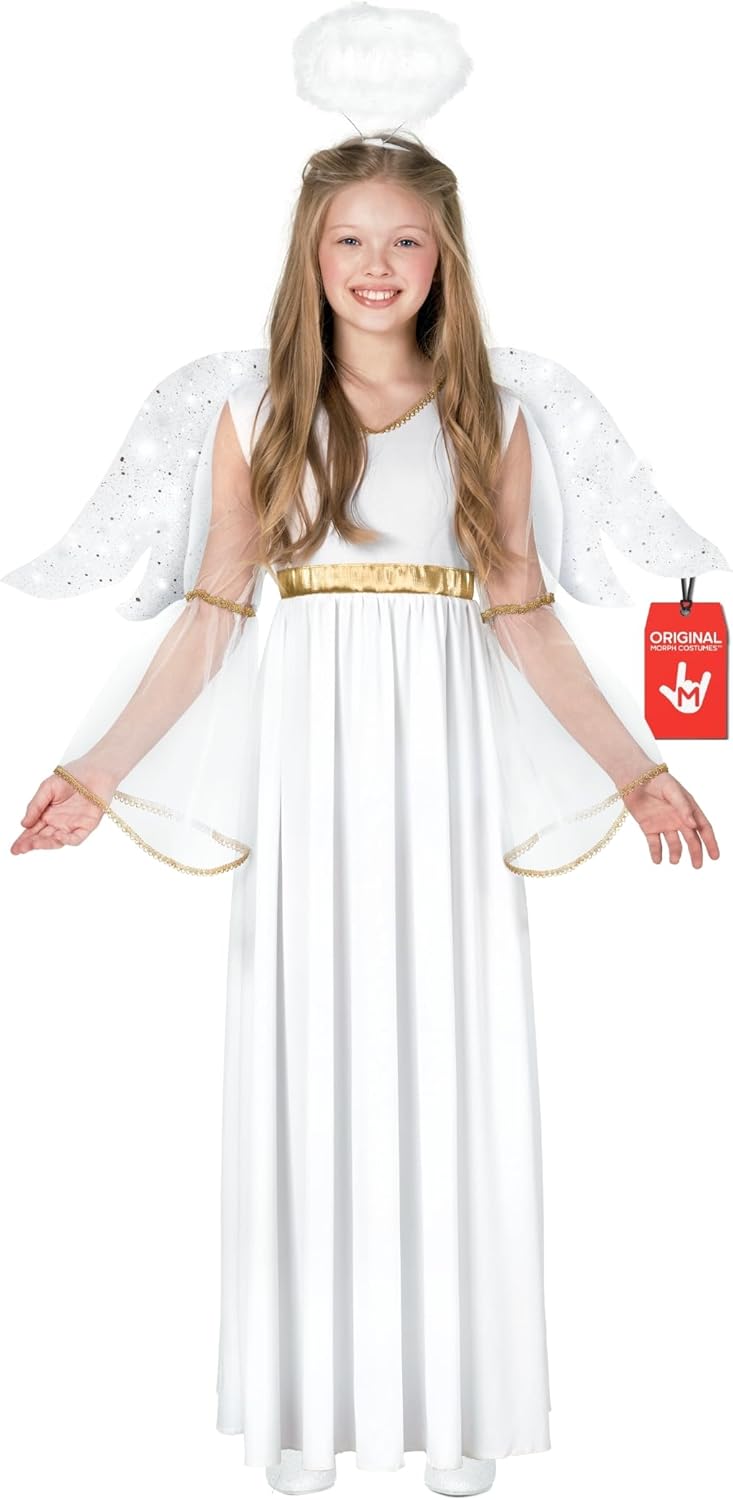 Morph Angel Costume For Girls - Perfect for Halloween Fun