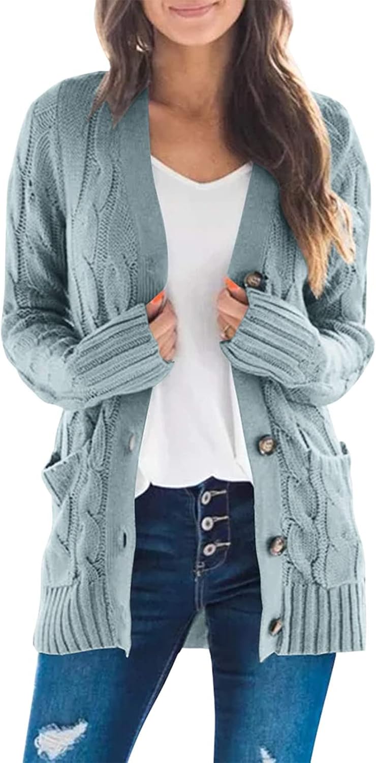 ZESICA Women's Cardigan Sweaters for Trendy Winter Style
