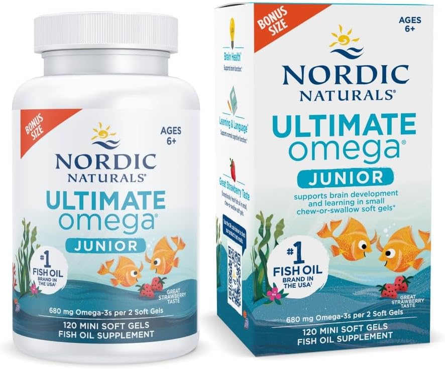 Nordic Naturals Ultimate Omega Jr. for Brain Health & Mood