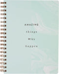 Spiral Notebook Journal Large Marble Cover - Durable Pocketed Notebook