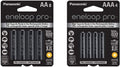 Eneloop Pro Rechargeable AA and AAA Batteries 8pk+4pk - High Capacity