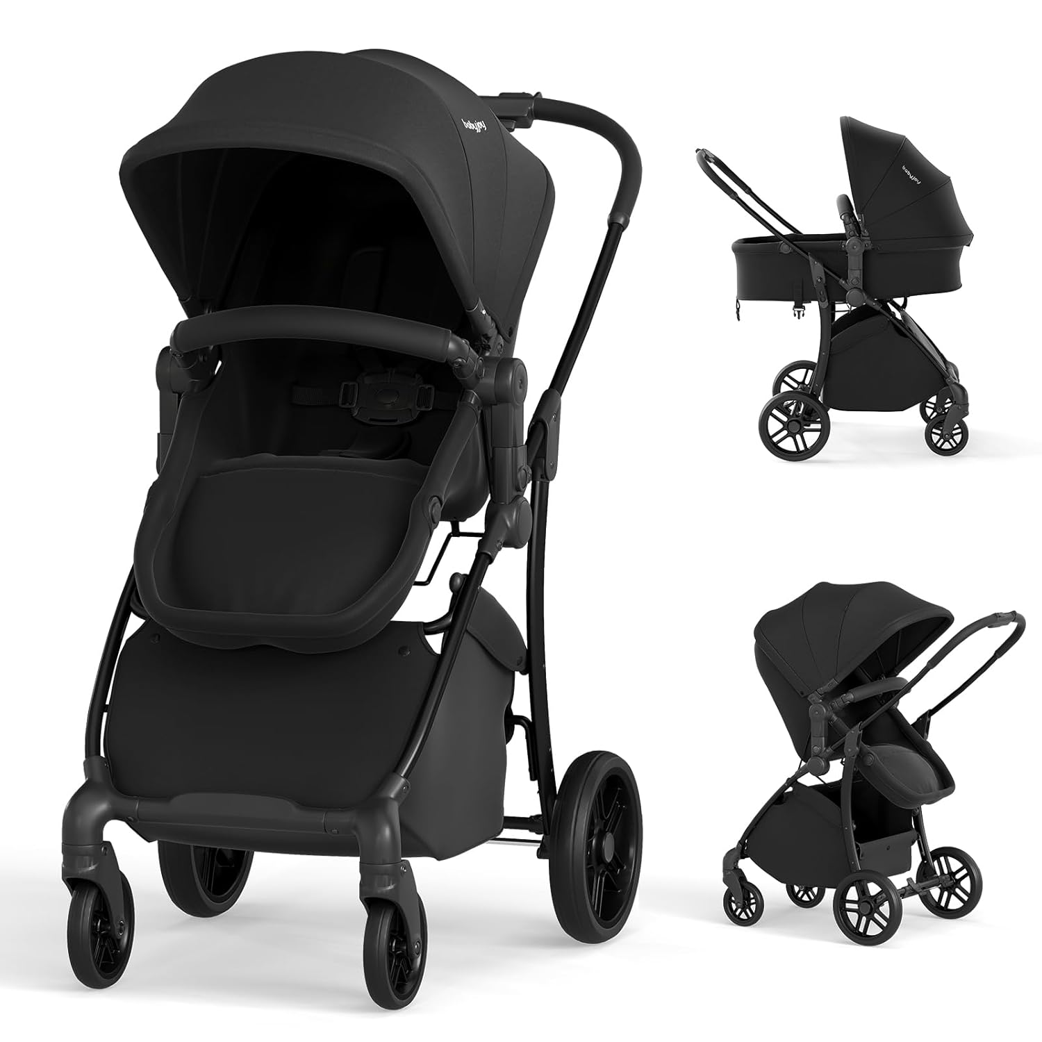 2 in 1 Baby Stroller with High Landscape Design for Comfort