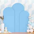 Baby Blue Spandex Fitted Wedding Arch Stand Covers Set of 3 - Elegant