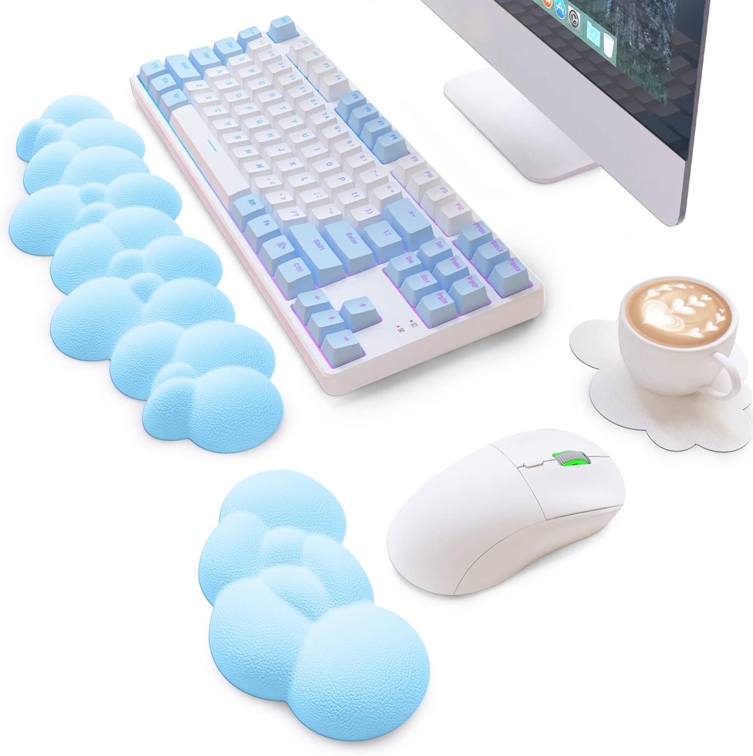 ATTACK SHARK Ergonomic Wrist Rest Set