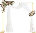 Wedding Arch Backdrop Stand Square 6.5FT Heavy Duty Metal Frame