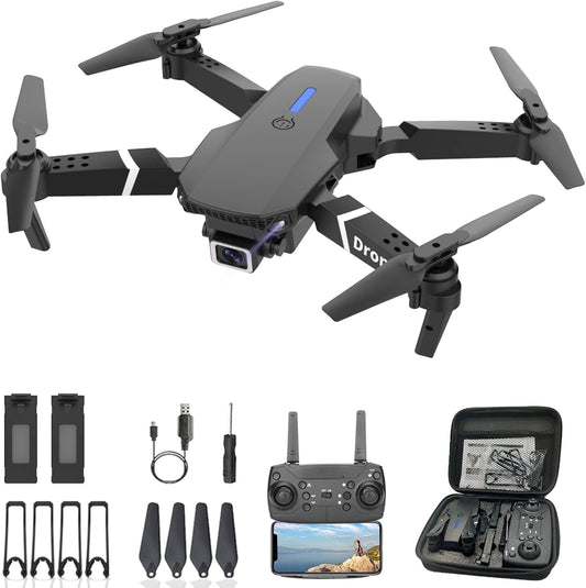 MOCVOO Foldable Drone: 1080p FPV Video, 2 Batteries, Carrying Case