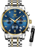 Luxury OLEVS Men's Diamond Watch for Business and Formal Occasions