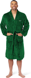 Philadelphia Eagles Silk Touch Robe for Men L/XL - Cozy Comfort