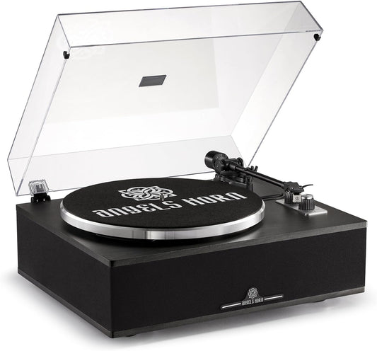 Bluetooth Vinyl Record Player with High-Fidelity Sound System