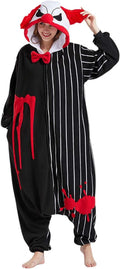DarkCom Clown Onesie Halloween Costume One Piece Pajamas - Warm Fleece
