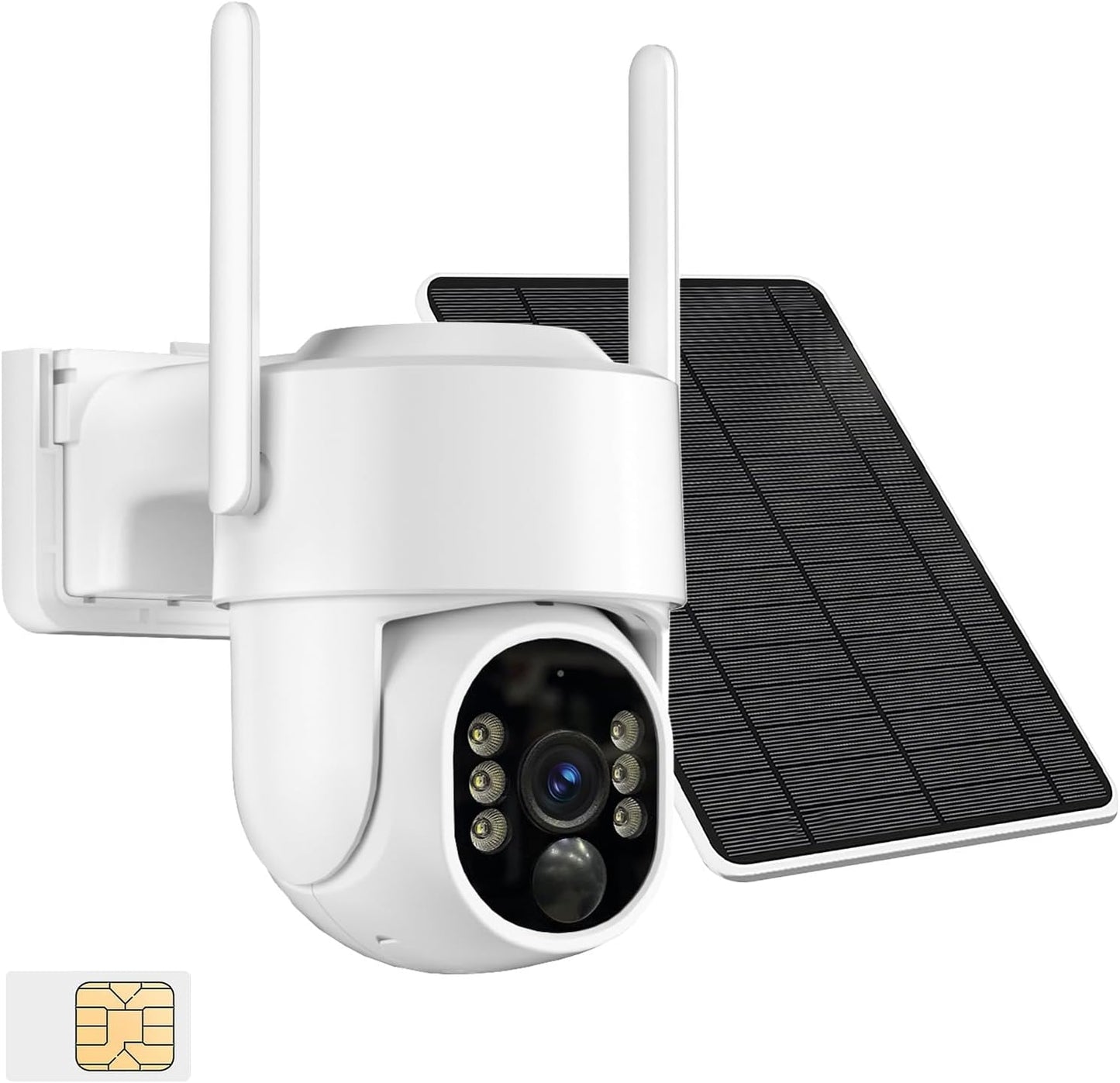 ZKCAI Solar Security Camera: 4G LTE, Color Night Vision