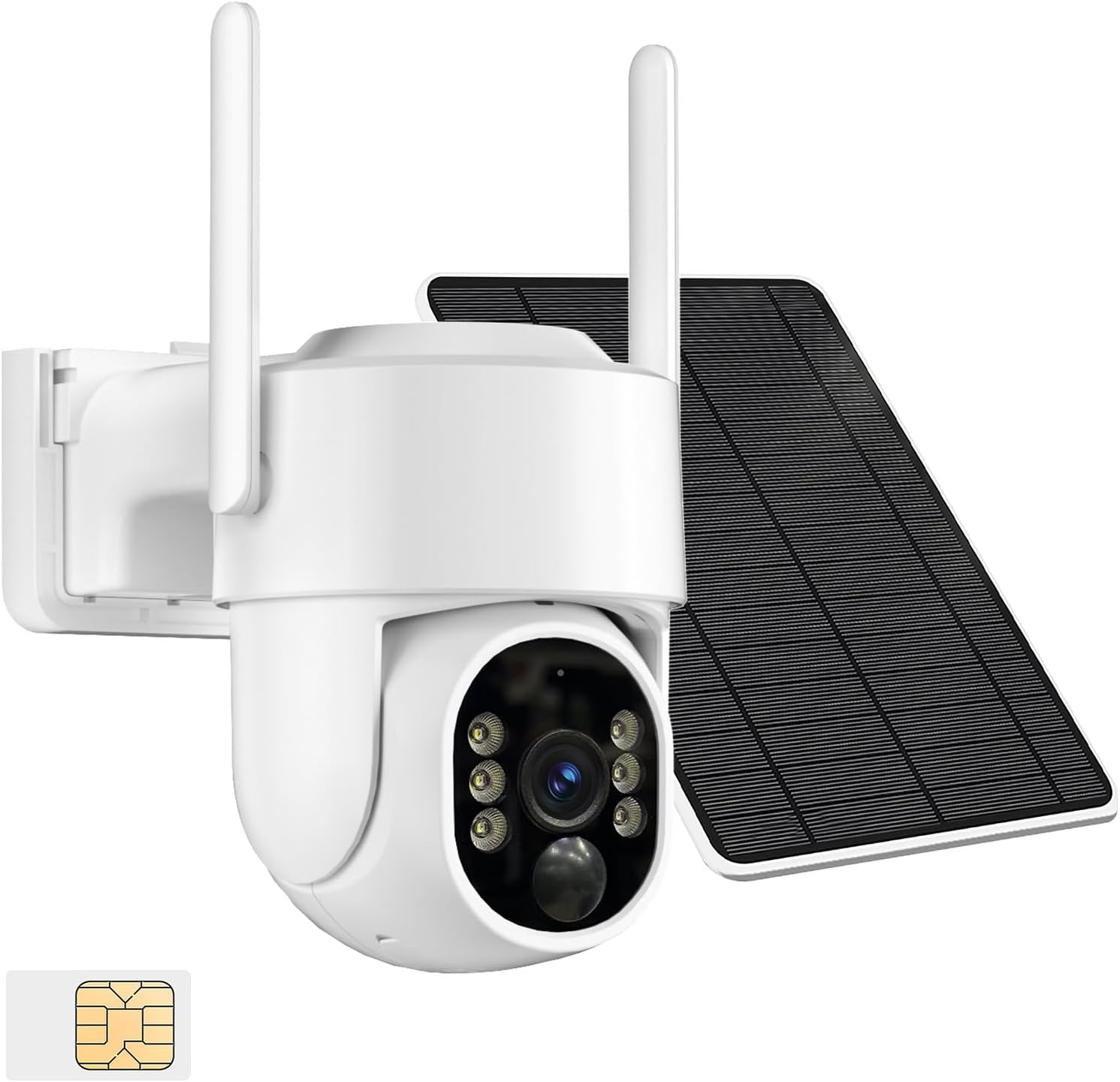 ZKCAI Solar Security Camera: 4G LTE, Color Night Vision