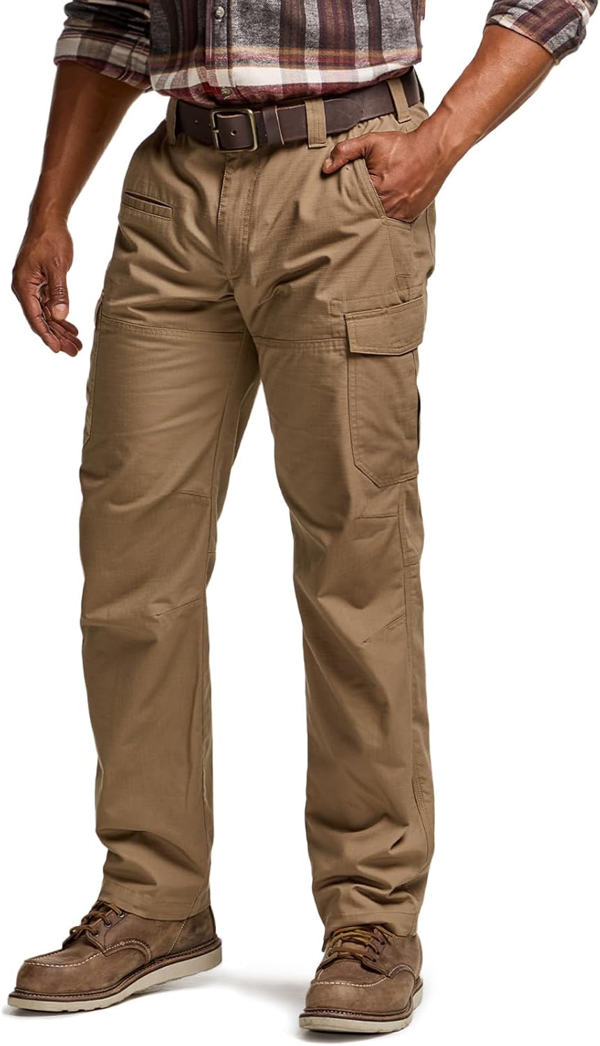 CQR Men's Winter Tactical Cargo Pants for Outdoor Activities