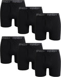 AND1 Mens Boxer Briefs 6 Pack - Performance Breathable Support