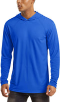 Men's Hooded UPF 50+ Sun Protection T Shirt - Lightweight Shield