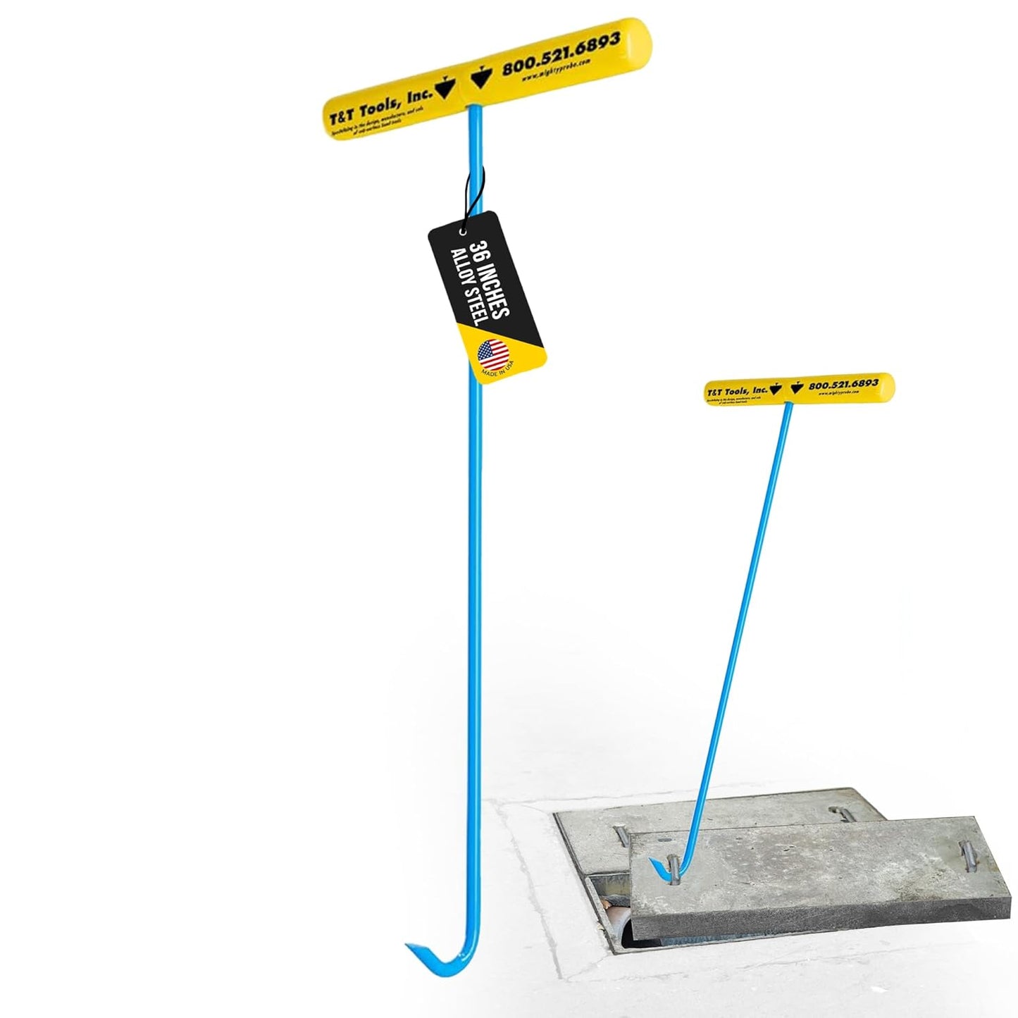 T&T Tools Heavy Duty Handy Hook for Lifting Manhole Covers