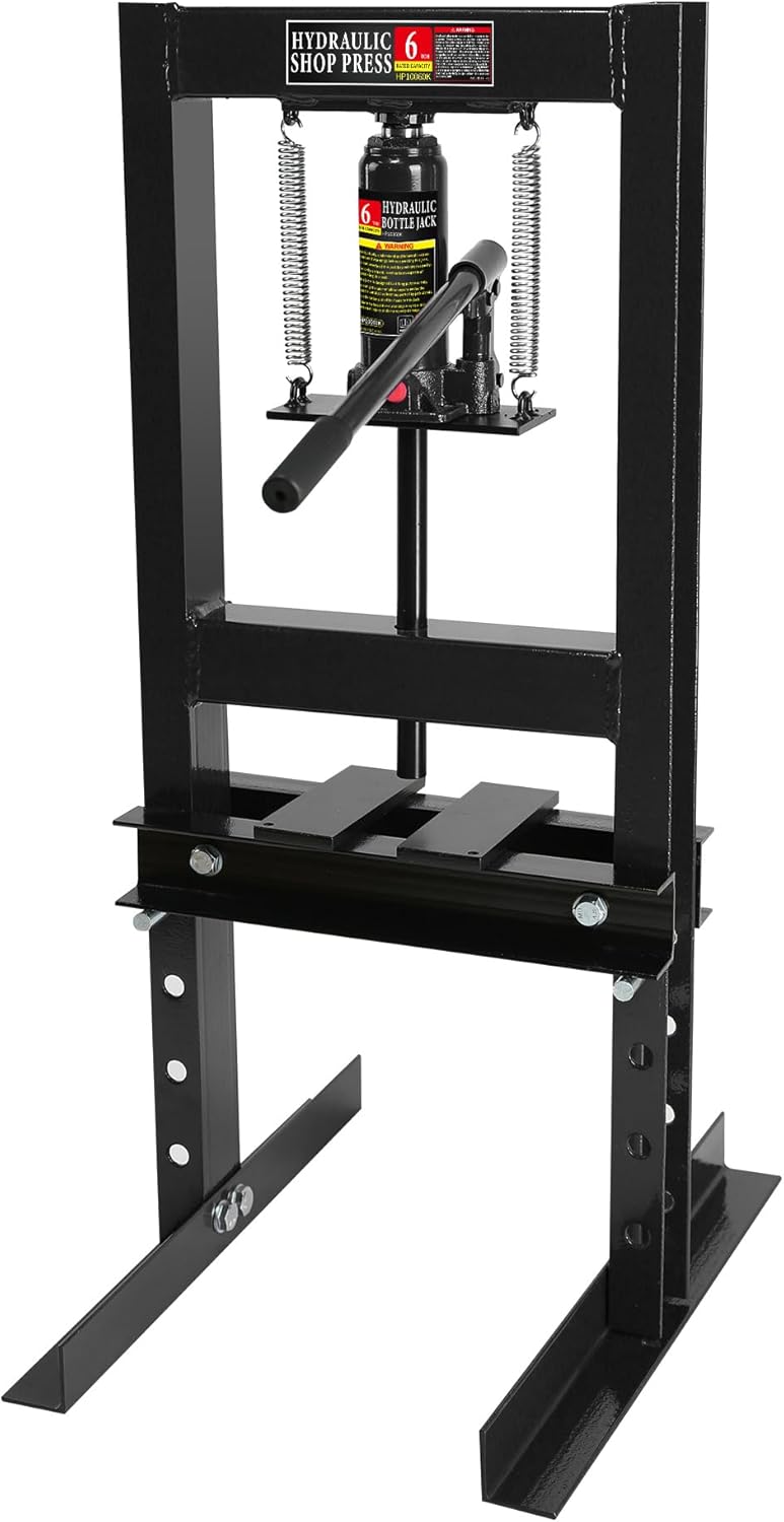 6 Ton Hydraulic Shop Press for Metal Bending and Straightening