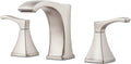 Pfister Venturi Bathroom Sink Faucet 8-in Widespread - Ribbon Spout