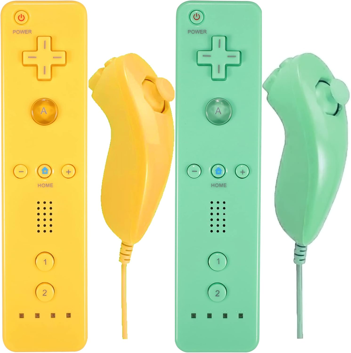 Wireless Controller for Wii and Nunchuck with Silicone Case