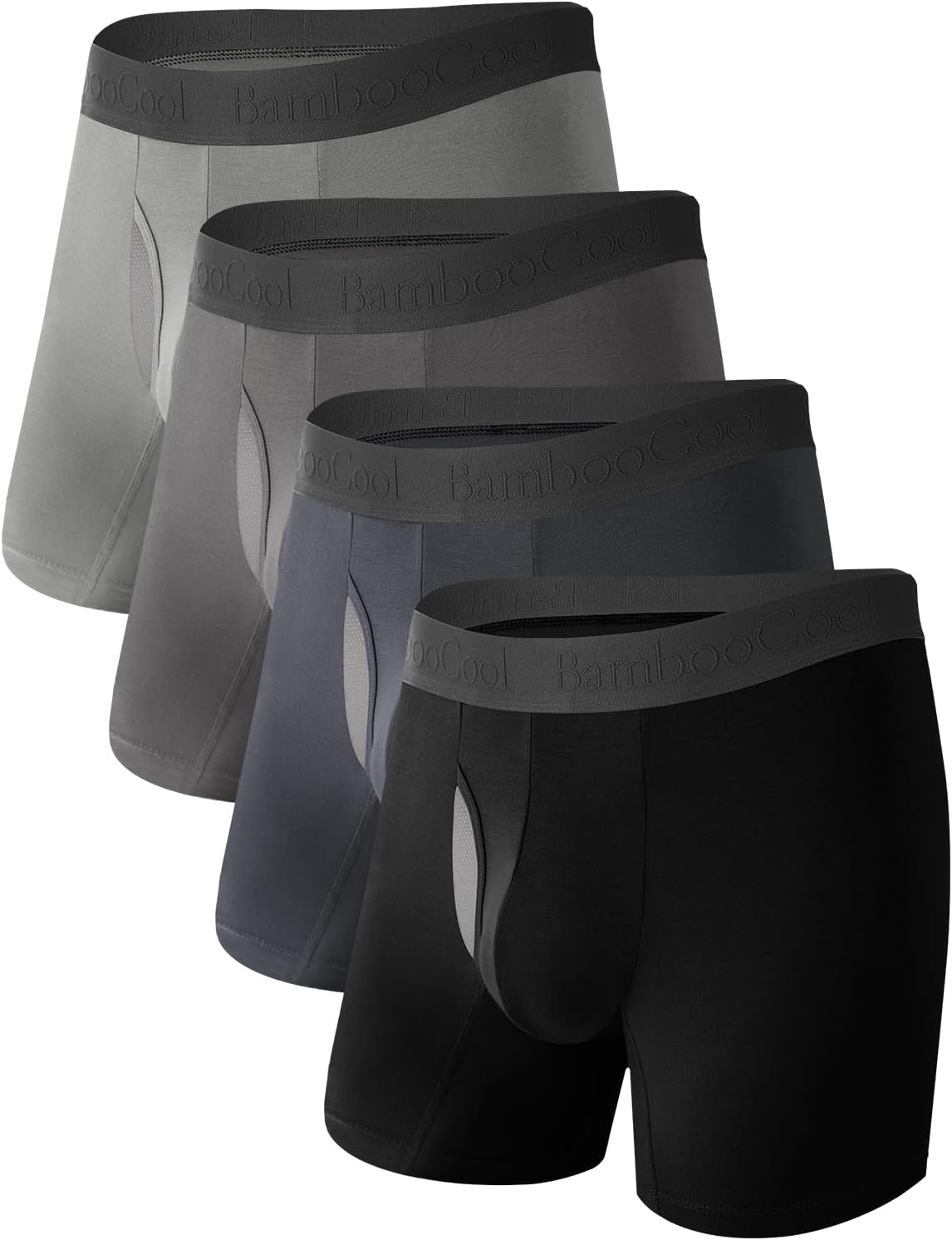 Bamboo Cool Men's Ultra Breathable Underwear Mesh Boxer Briefs