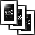Homeforia 4x6 Picture Frame Black - Matte Metal 4x6 Frame