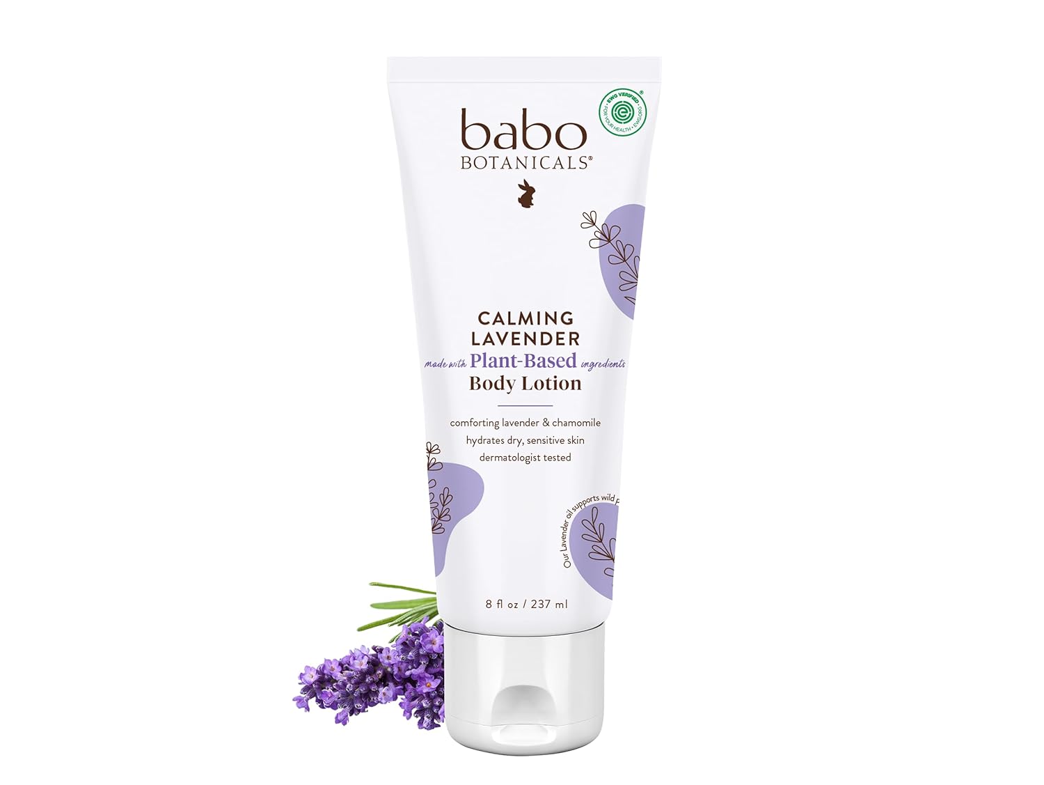 Babo Botanicals Calming Lavender Body Lotion - Soothing Vegan Relaxation